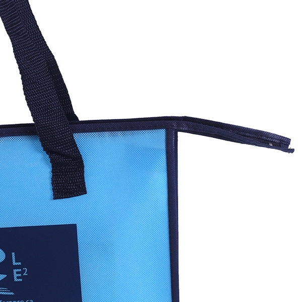 80g Non-woven shopper bag with zipper 2