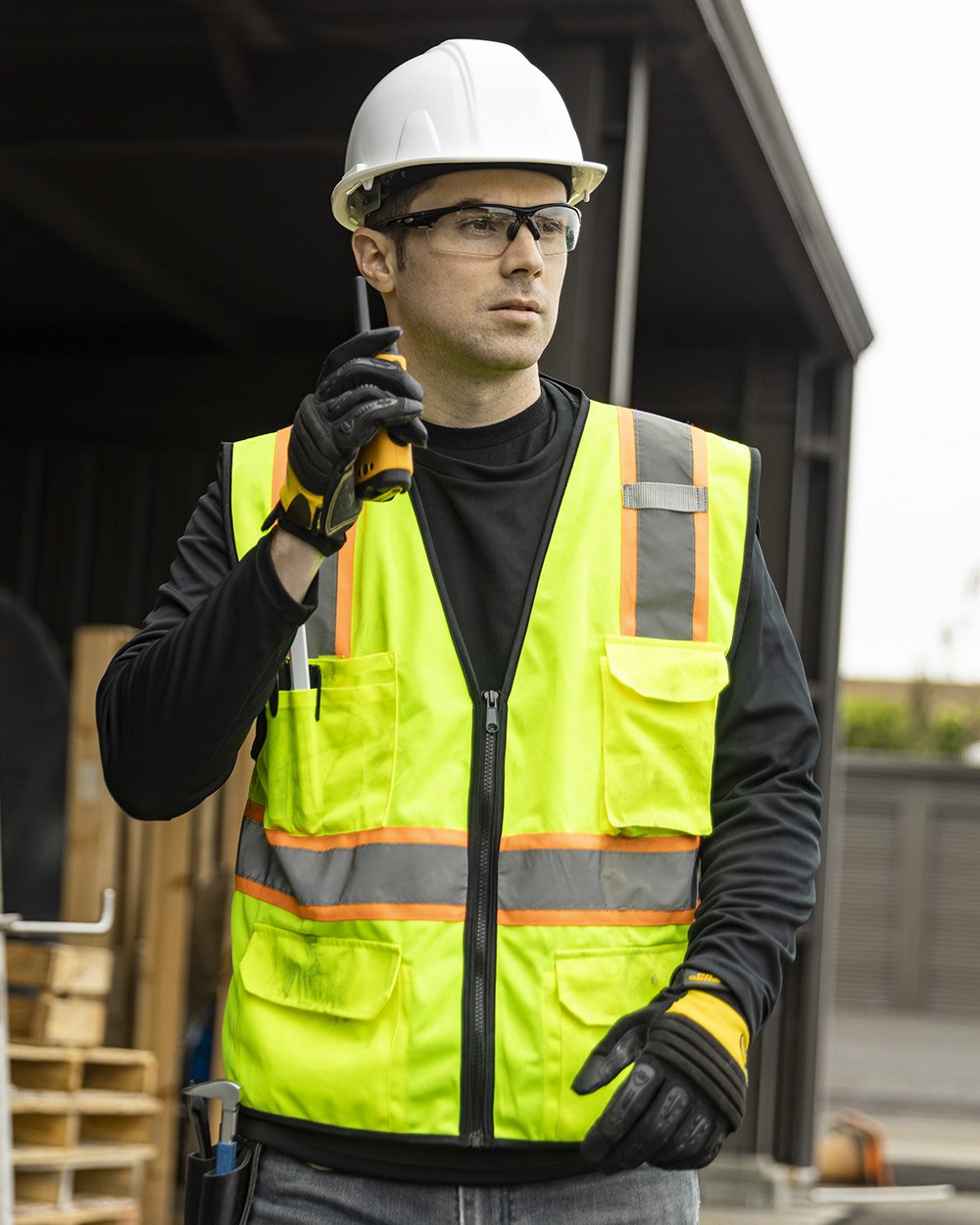 6 Pocket Contrast Class 2 Vest 1581