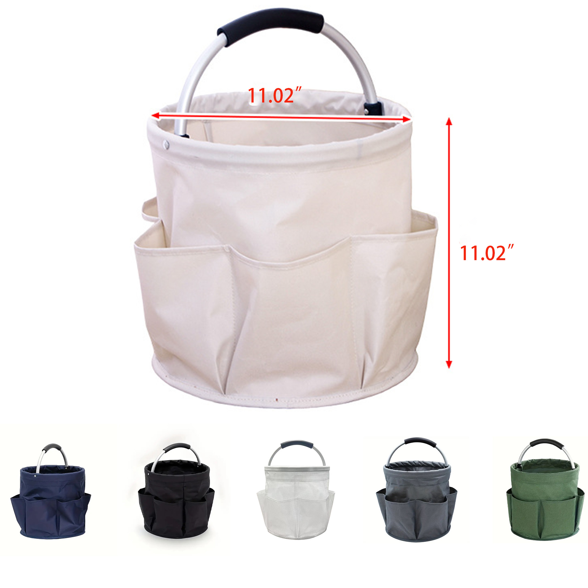 Folding Basket with Handles for Travel Picnic 1