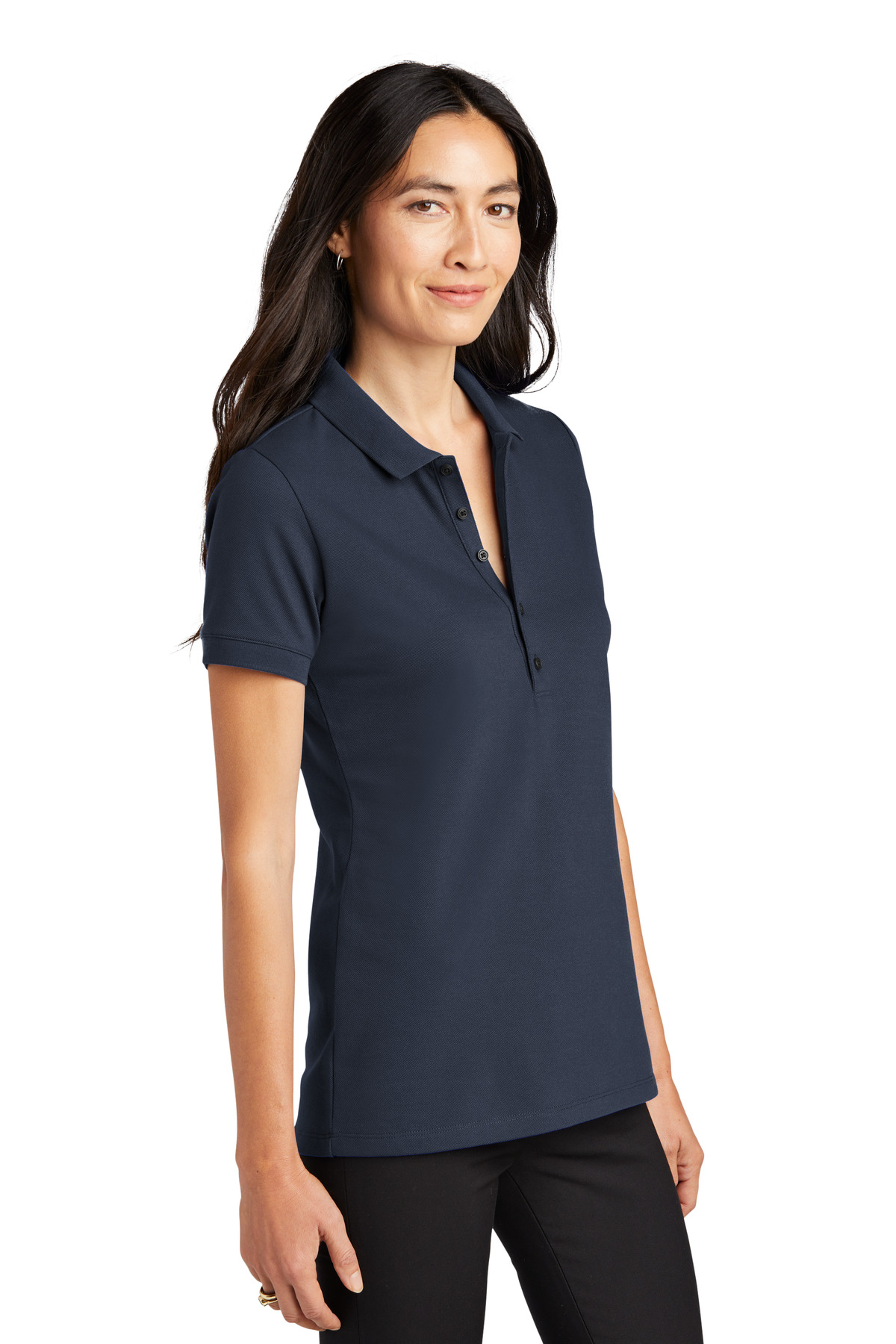 Mercer+Mettle Women's Stretch Heavyweight Pique Polo MM1001 10