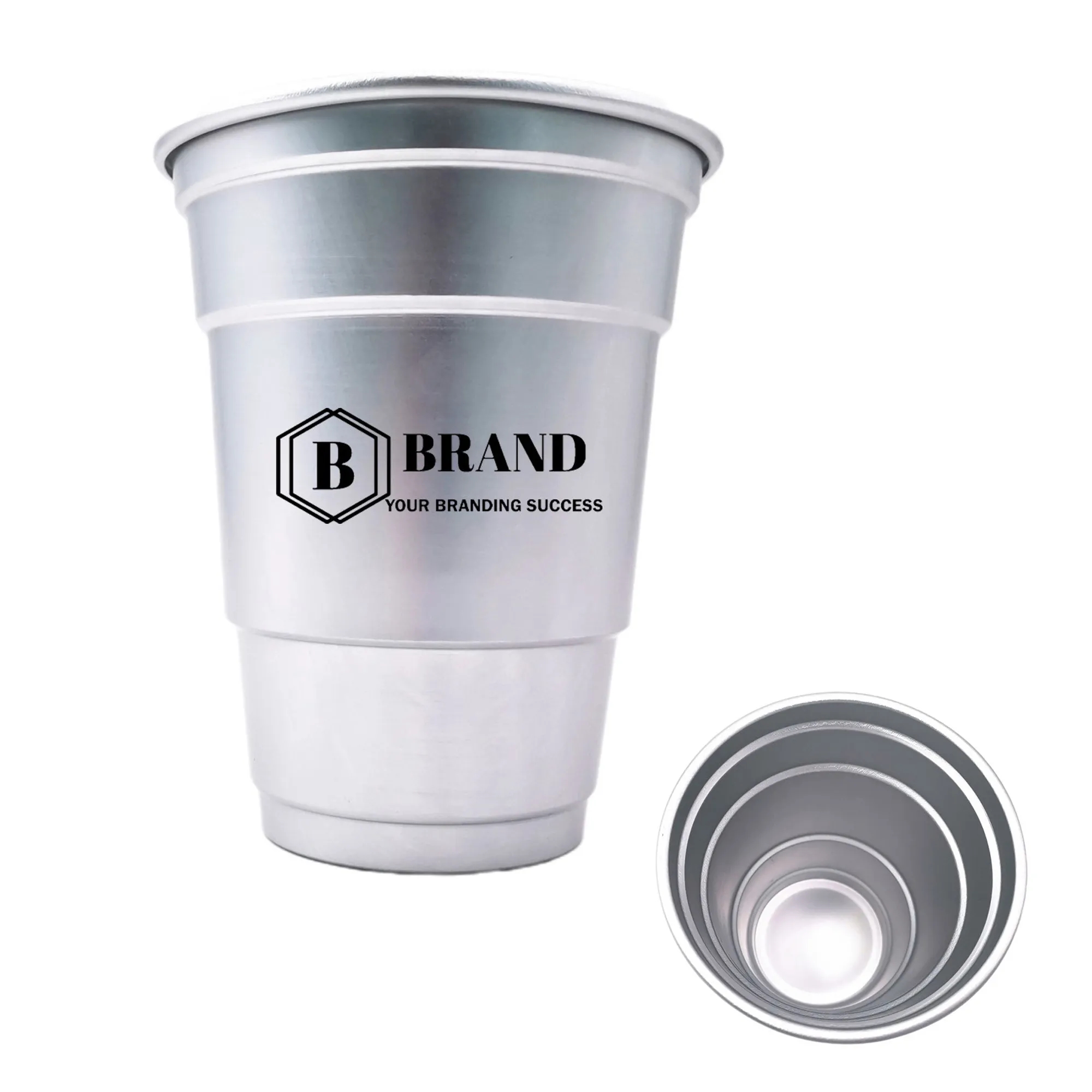 16 oz. Recyclable Party Aluminum Drink Cup MOQ 100 3