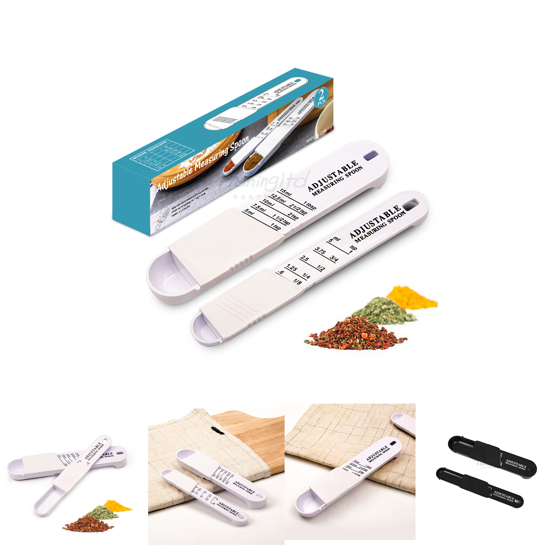 Adjust-A-Teaspoon And Adjust-A-Tablespoon Set 2