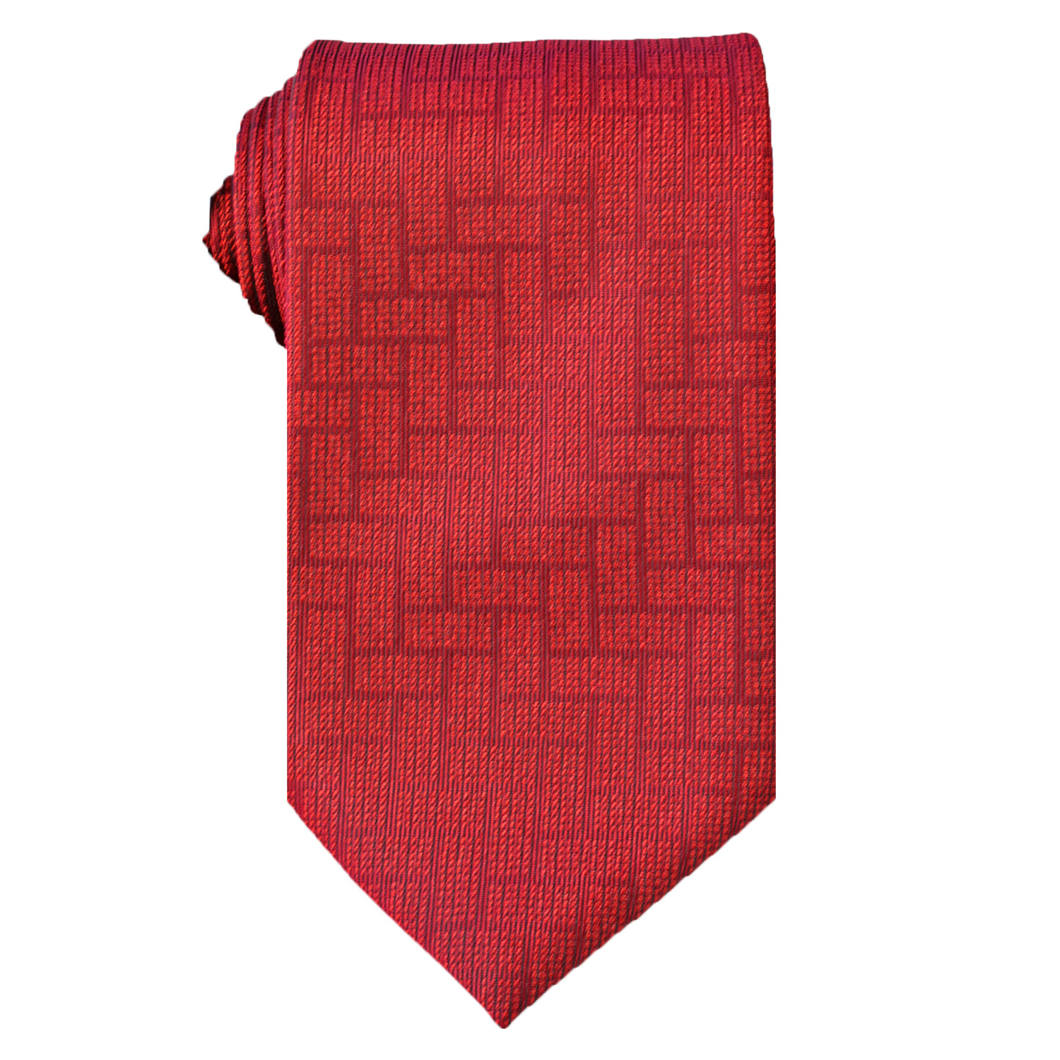 Rectangular Build Red Tie 1