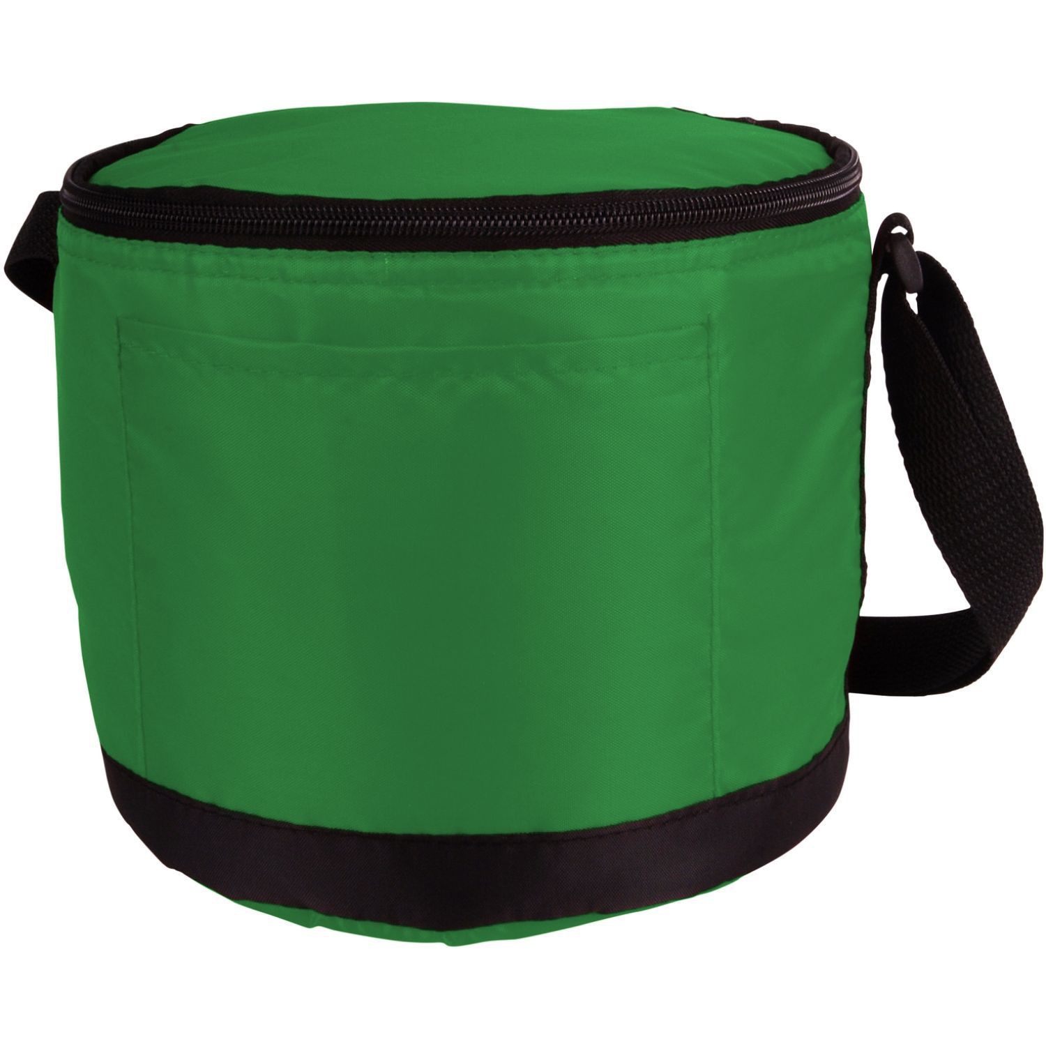 Round Cooler 6-Can Foil Inner Lining Zipper Insulated Bag 2