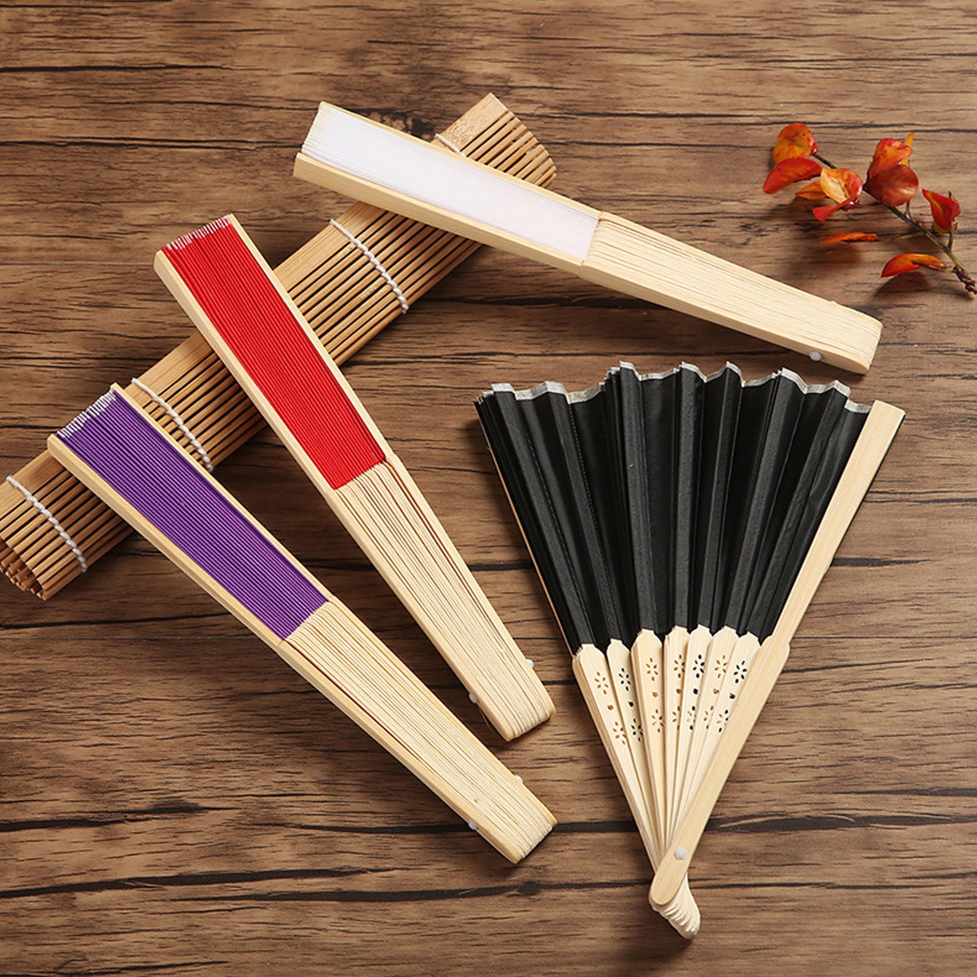 Silk Bamboo Folding Fan 2