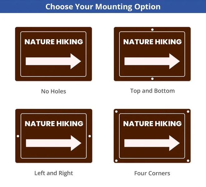 Custom Trail Markers Signs (1ft x 1ft/Sqft) 4