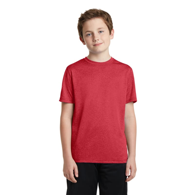 Sport-Tek Youth Heather Contender Tee. 44