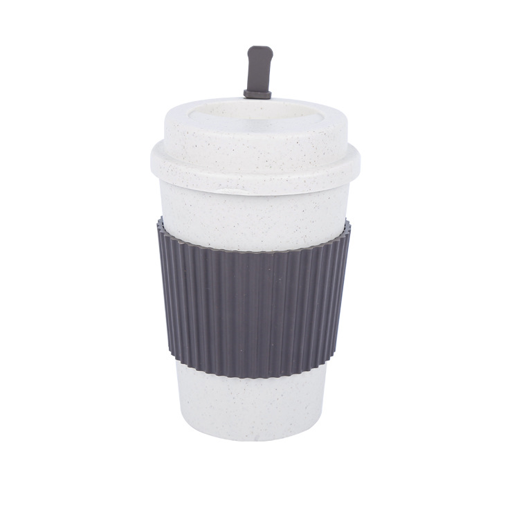 Natural Wheat Straw Insulated Coffee Cup 4