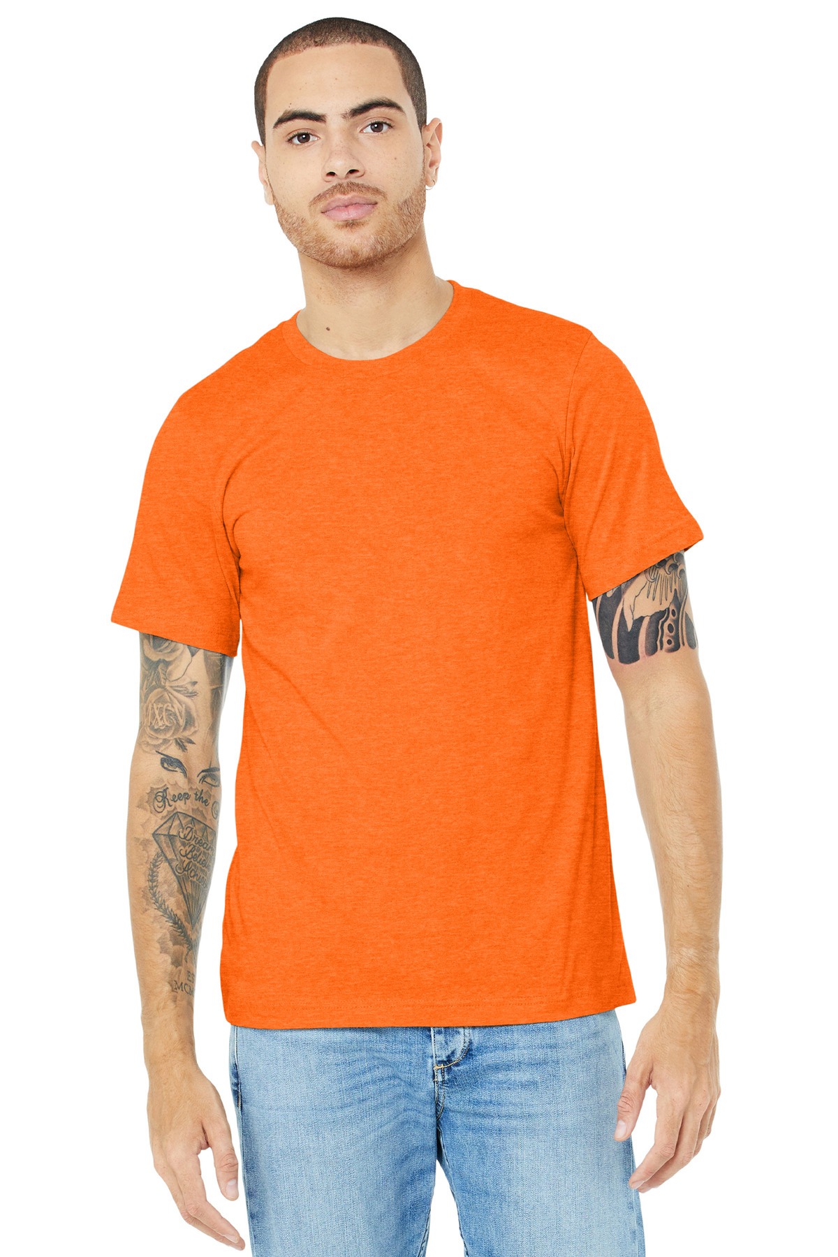 BELLA+CANVAS Unisex Heather CVC Short Sleeve Tee. BC3001CVC 353