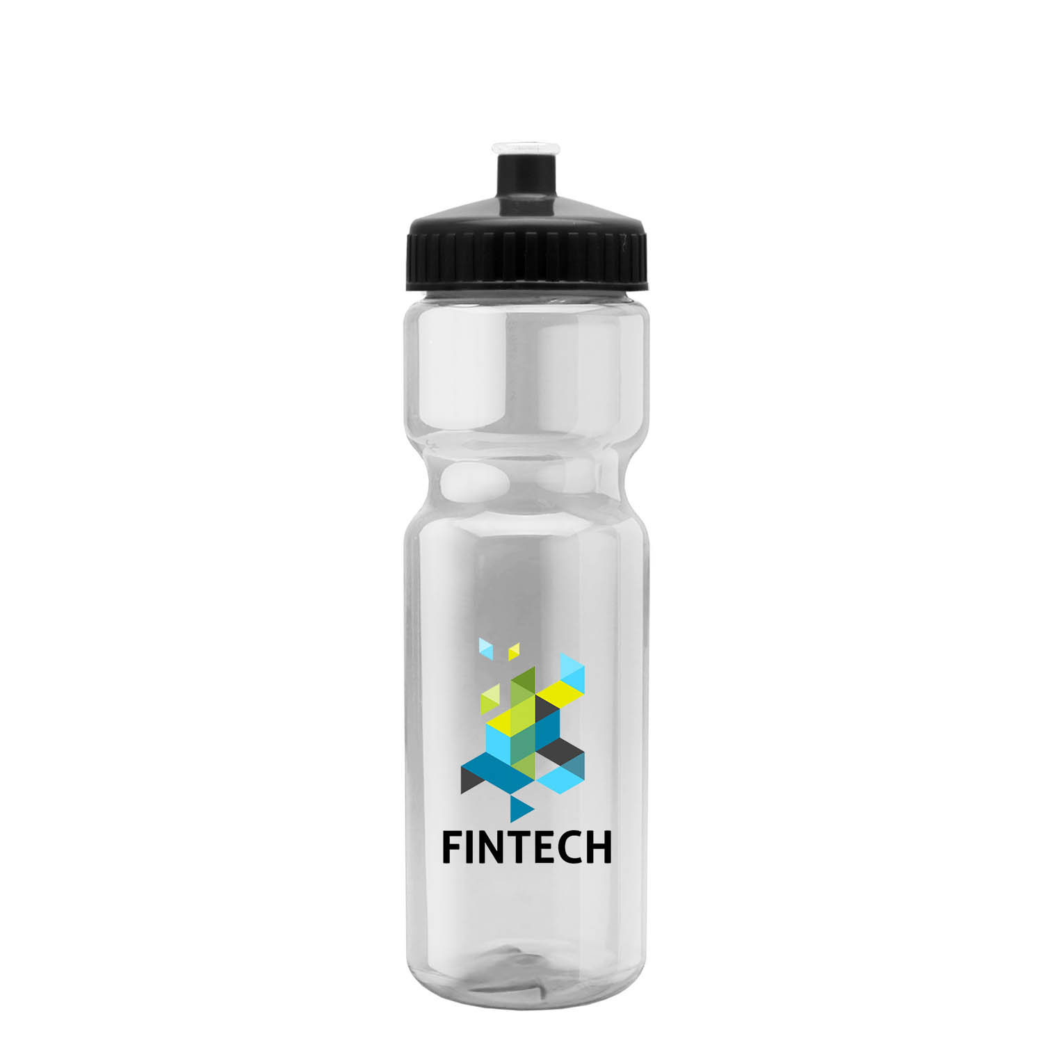 Champion - 28 oz. Transparent Bottle with Push pull and Digital Imprint 27