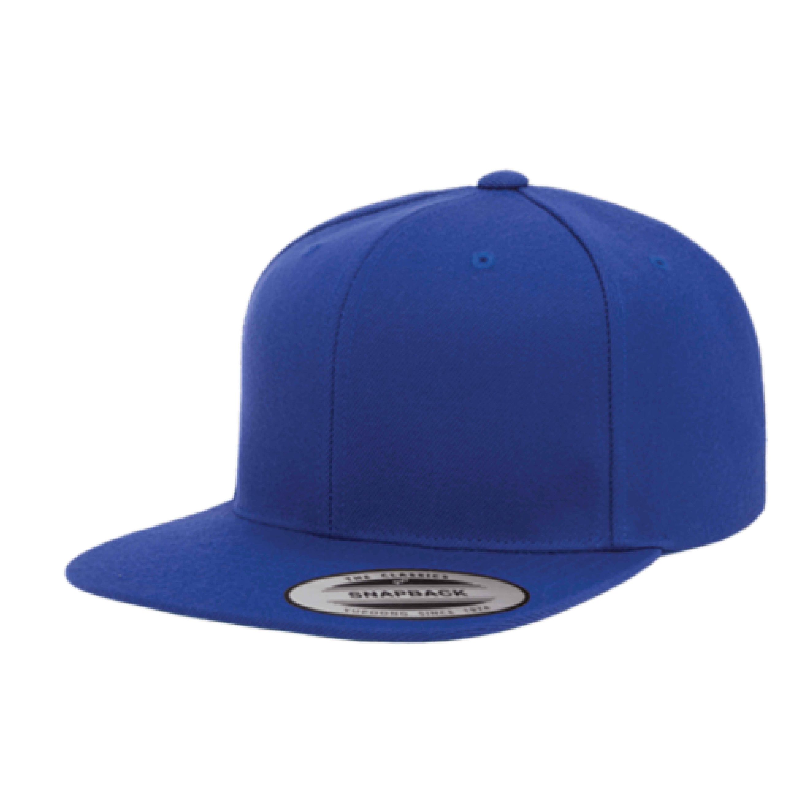 Yupoong 6089M YP Classics Premium Flat Bill Snapback Hat with Embroidery 26