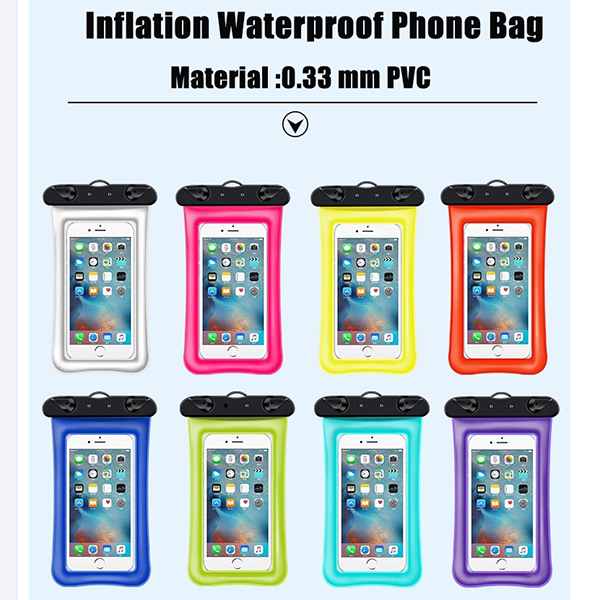 Drifting and diving inflation waterproof mobile phone bag 3