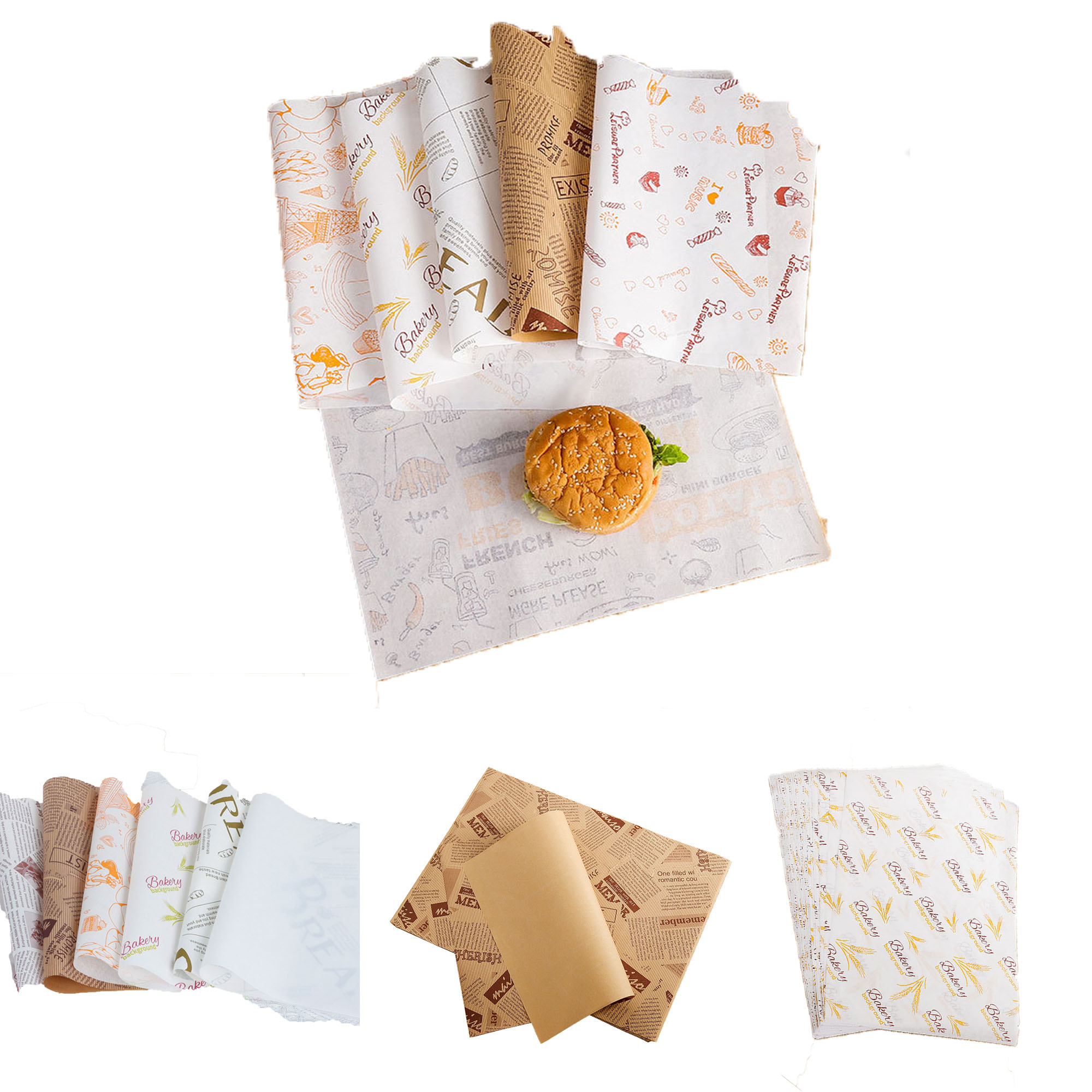 10-Inch Customizable Food Wrap Paper for Secure Packaging 4