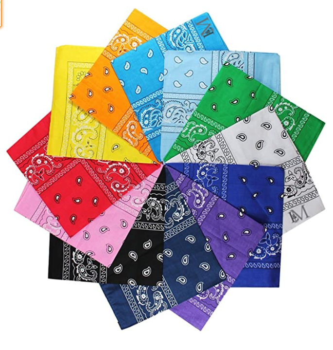 100% Cotton Bandanas Paisley Print 1