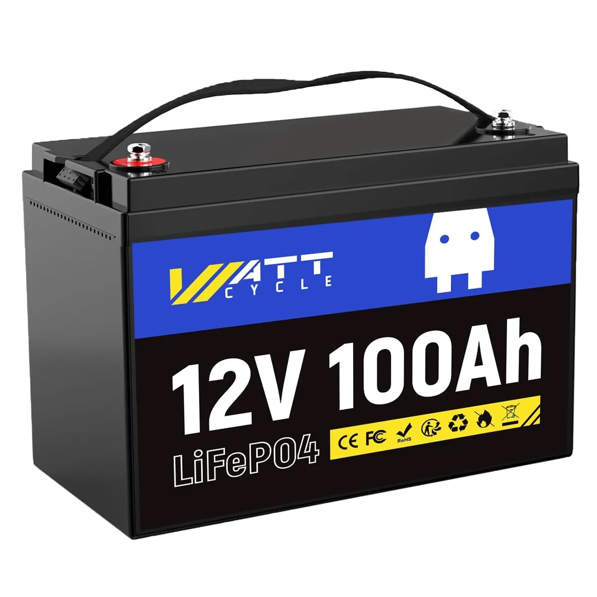 12.8V 100Ah LiFePO4 Lithium Battery for RVs Power Backup 3