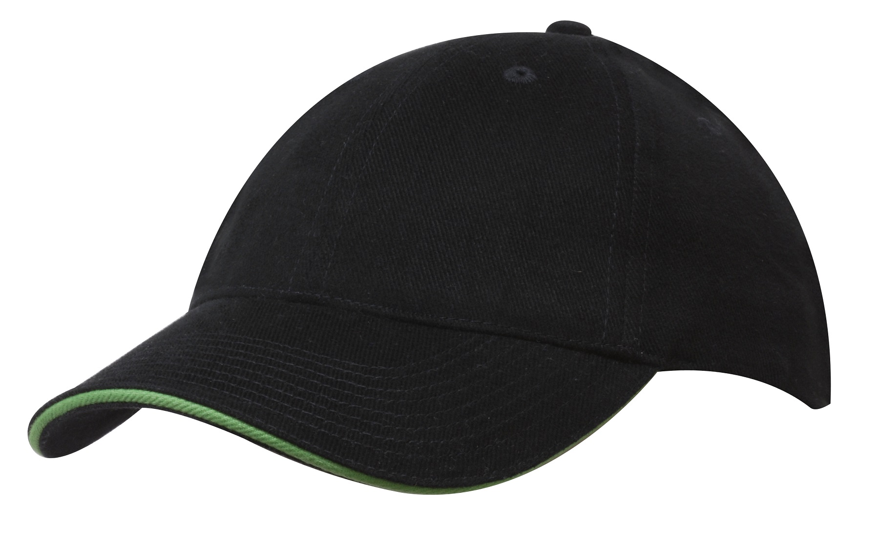 Brushed Heavy Cotton with Sandwich Trim Cap (Domestically Decorated) 27