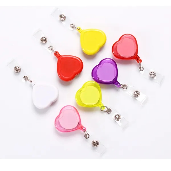 Heart Shape Retractable Badge Holder 8