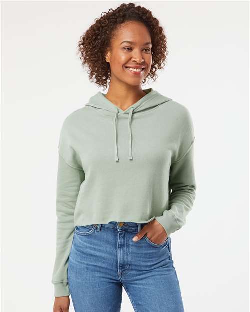 Women's Lightweight Crop Hooded Sweatshirt - AFX64CRP 12