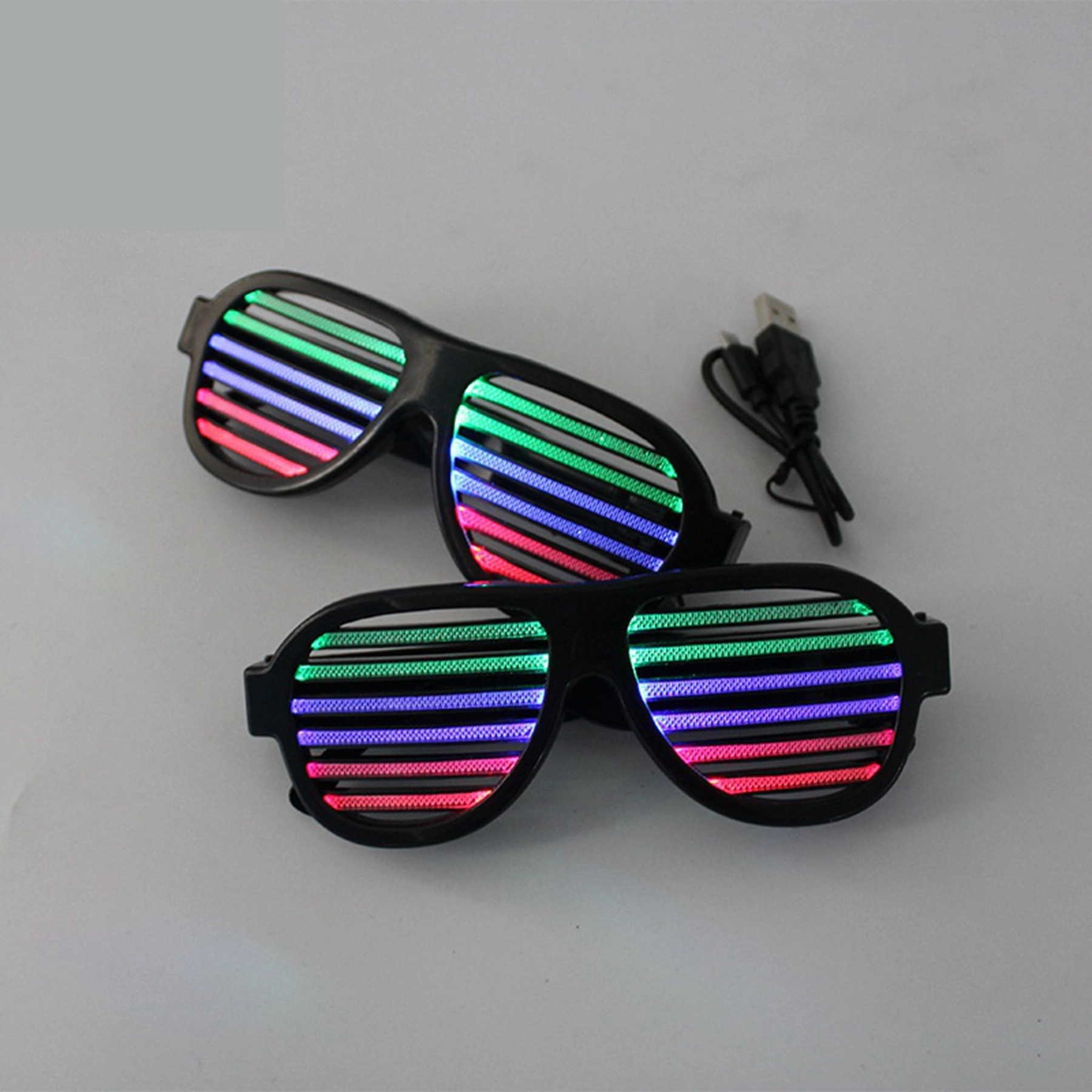 LED Shutter Shades Sunglasses 7
