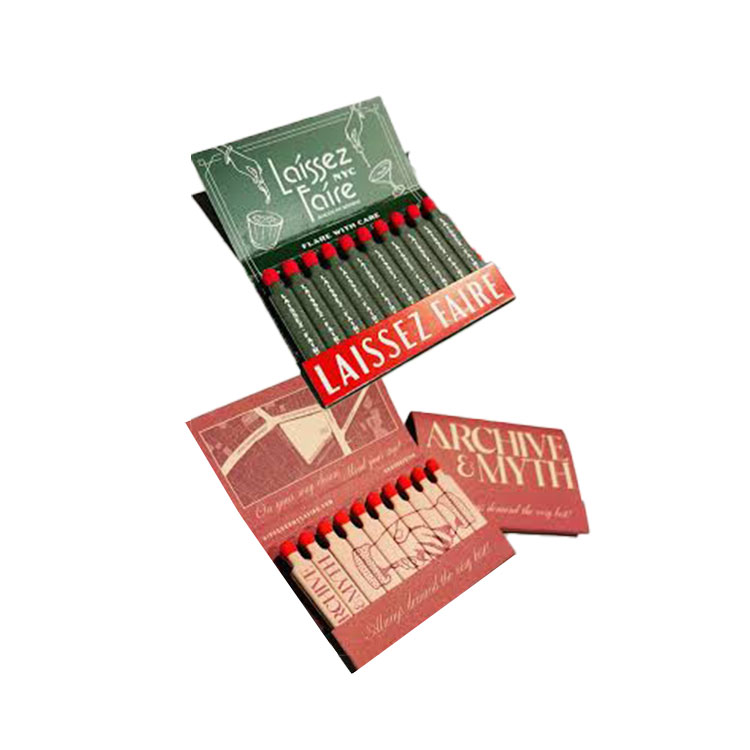 10-Stem Novelty Book matches w/Printed Stems 3