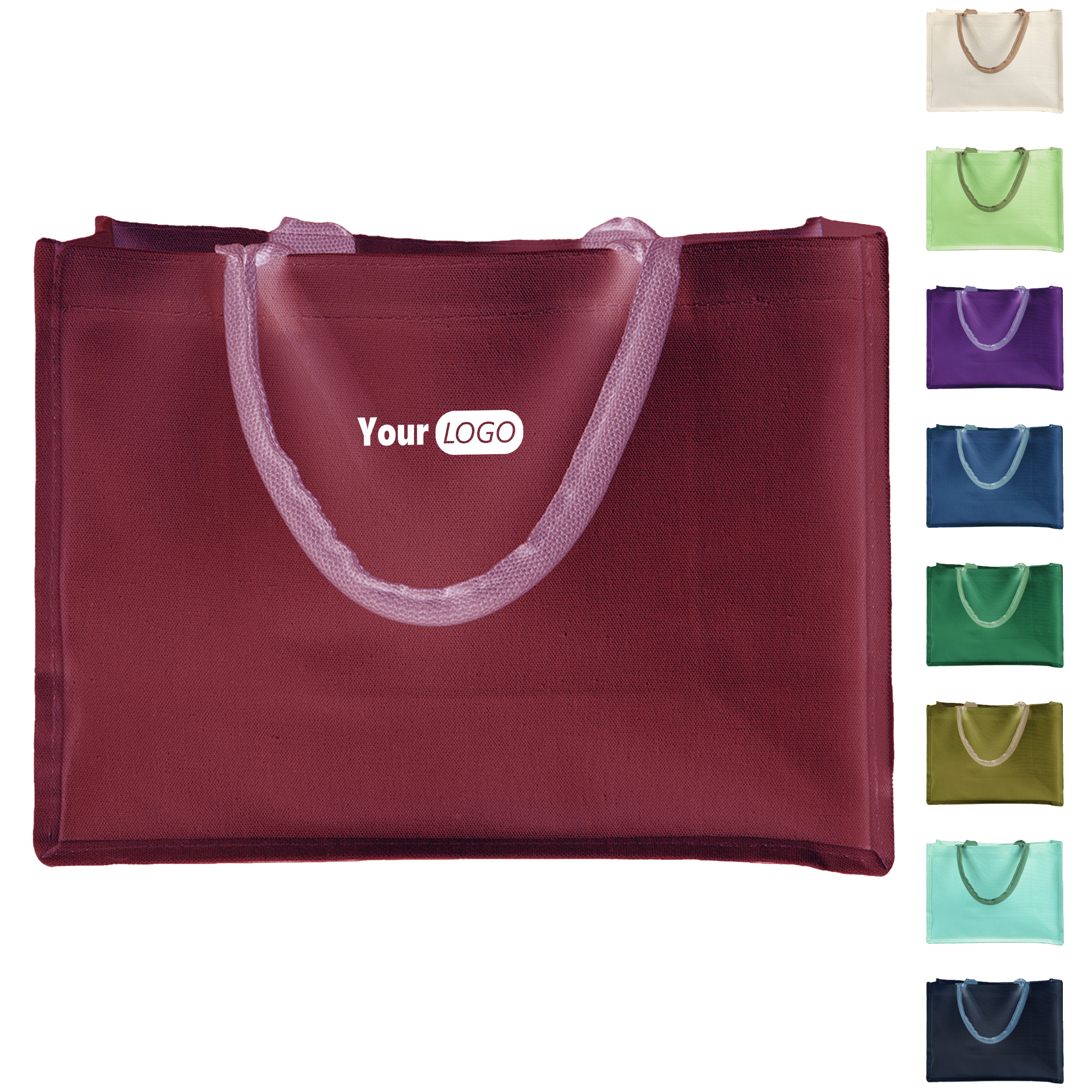 Tote Sustainable Style ?C White Jute Pocket For All Occasions 1