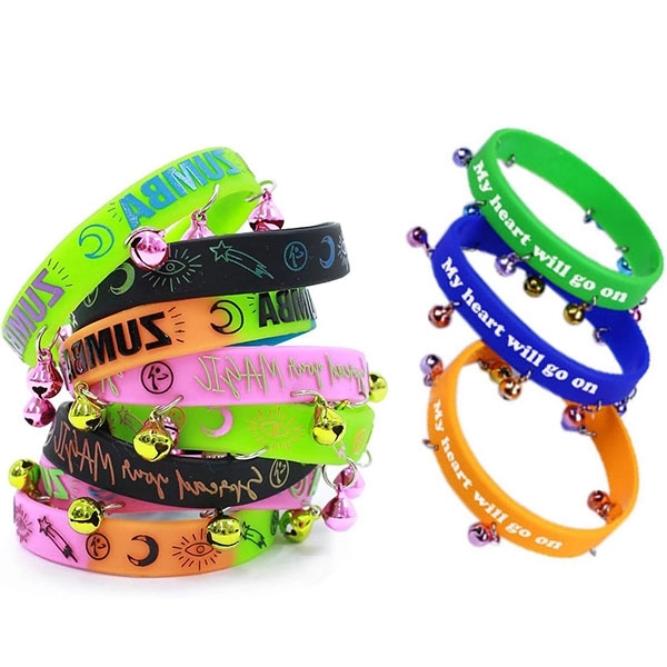 Silicone Bracelet With 8 Bells 3