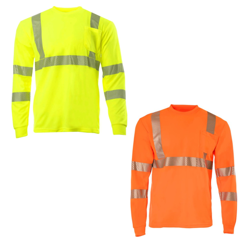 VISIPRO Long Sleeve Reflective Safety T-Shirt with Pocket - 5