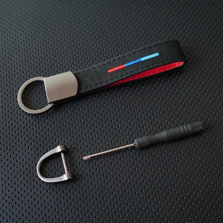Suede Fur Metal Keychain 2