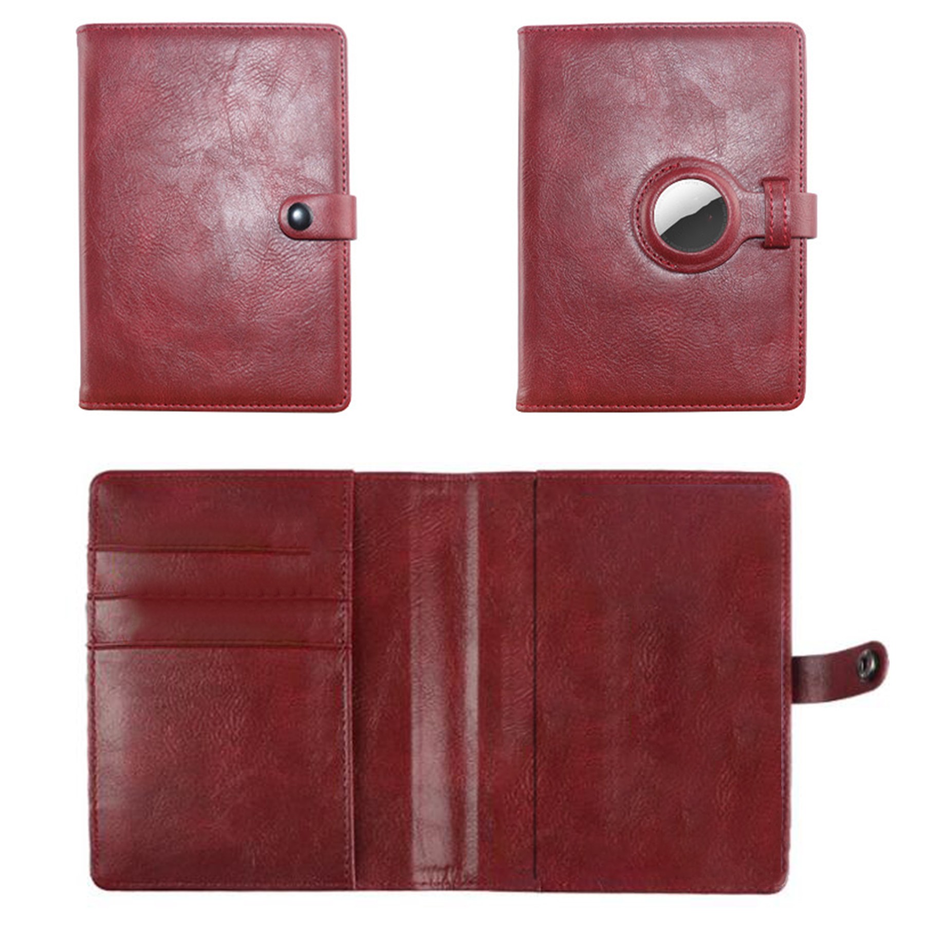 Pu Passport Card Cover W/ Tag Holder 4