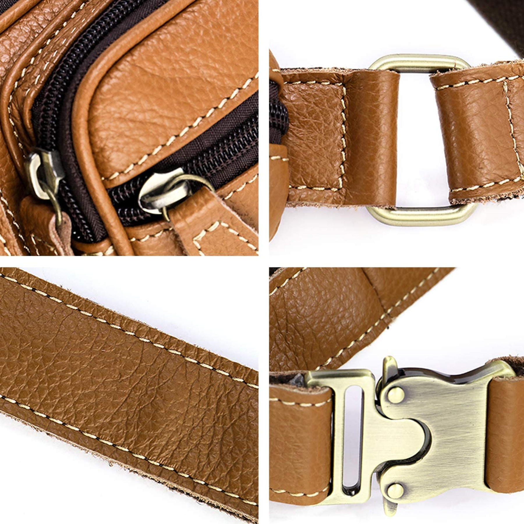 Genuine Leather Large Fanny Pack 3