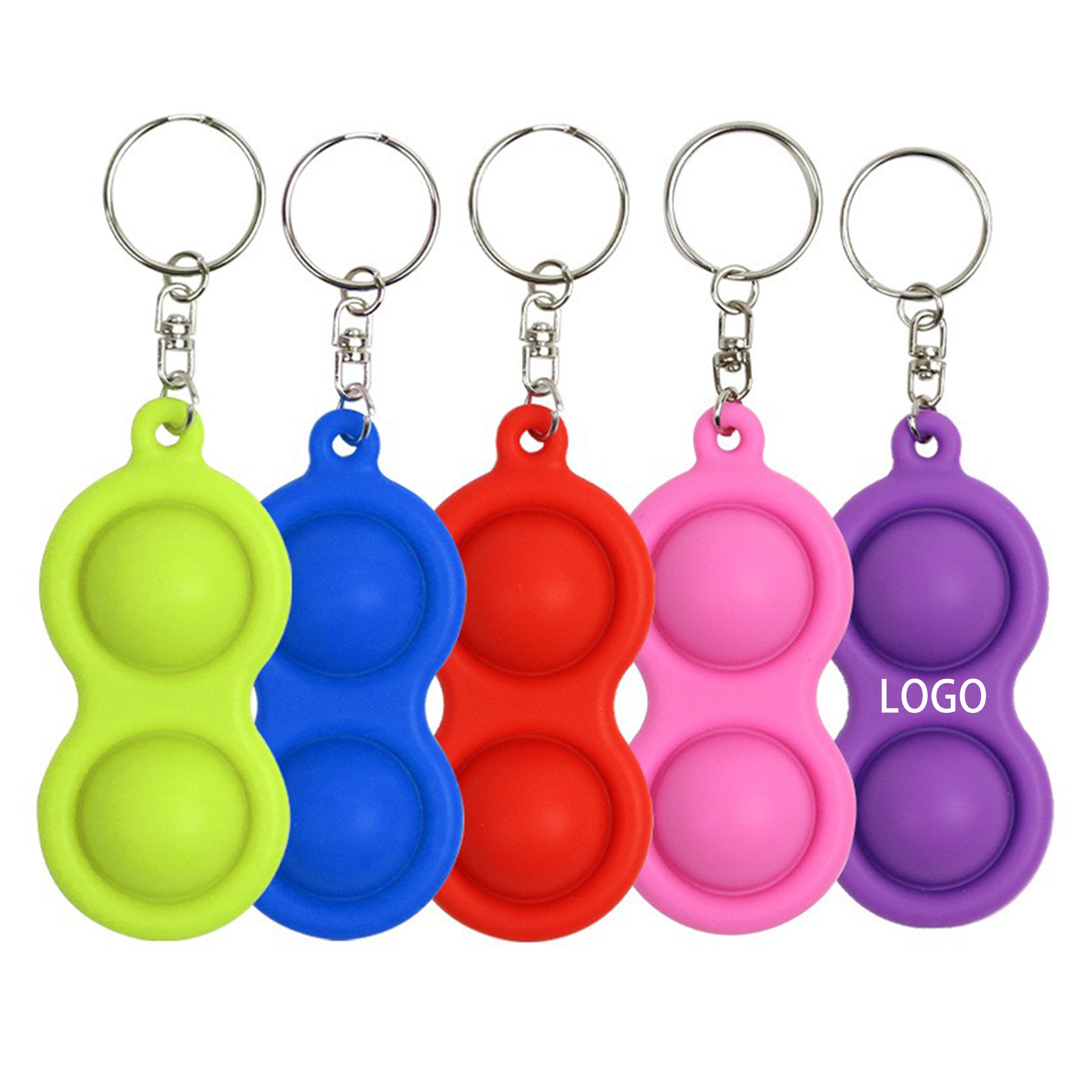 Custom Silicone Keychain With Logo 1