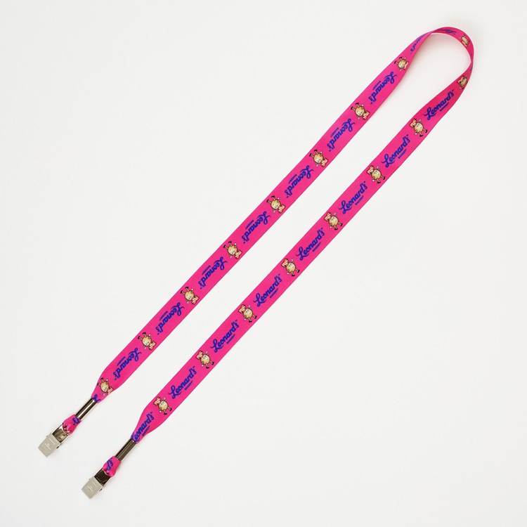 "JULIET" 3/4" Dual Attachment Soft & Smooth Sublimation Lanyard 3