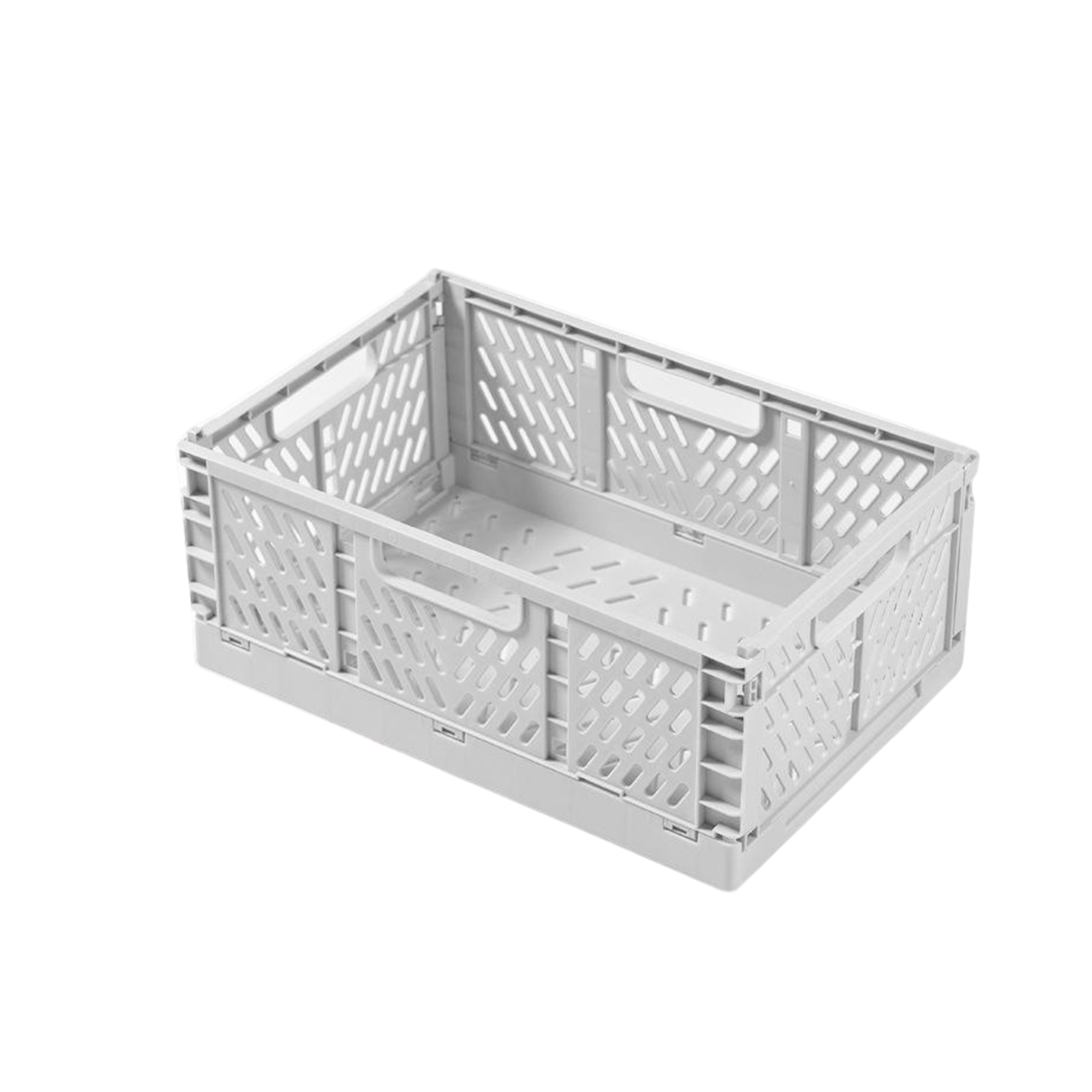 Mini Folding Storage Basket With Handle Polypropylene 6" 6