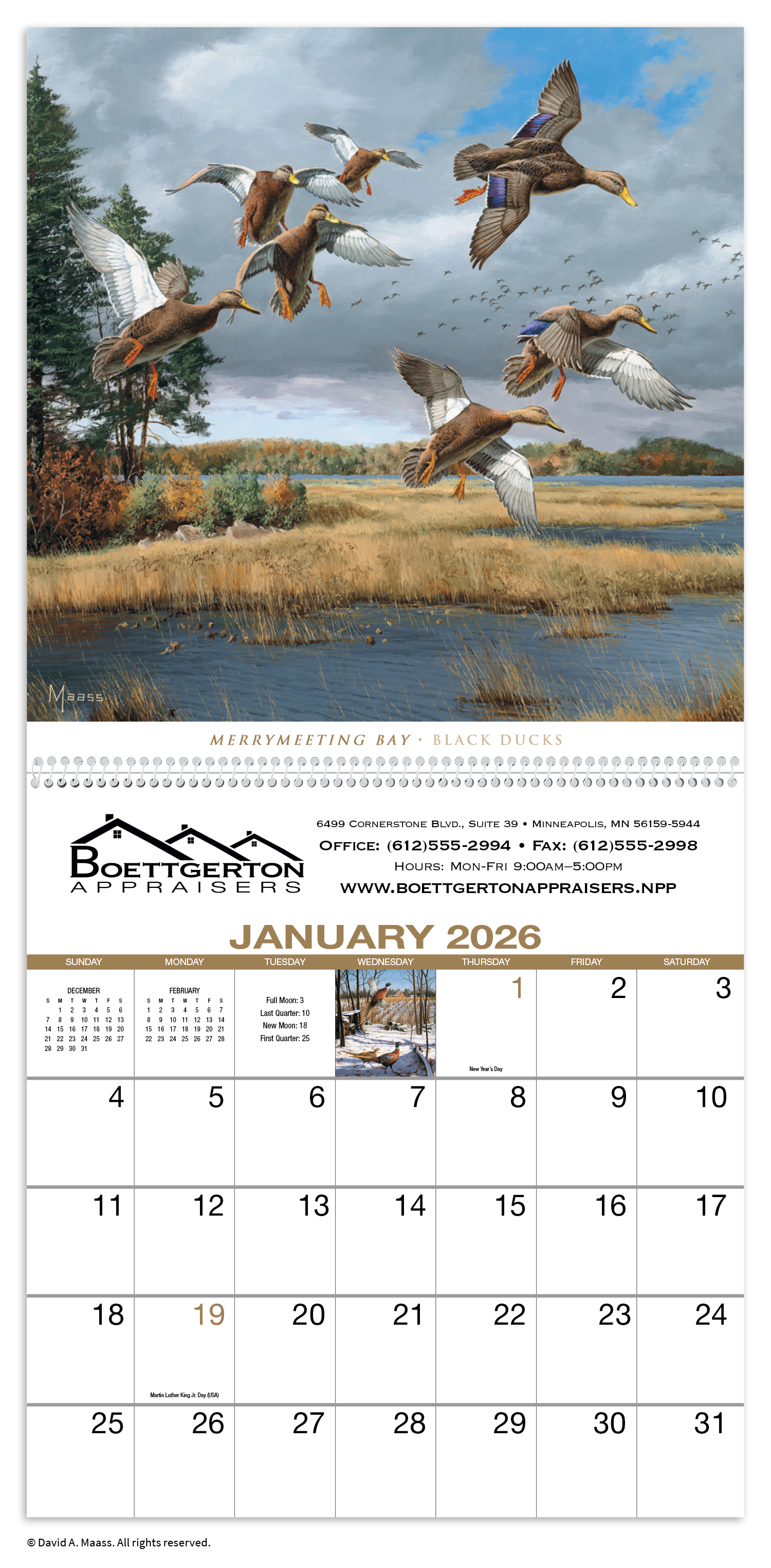 HotLine® Products David Maass Executive Calendar 12