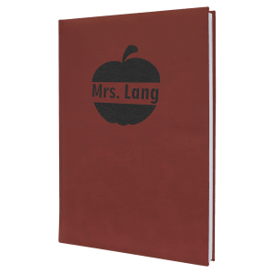 7" X 9 3/4" Laserable Leatherette Journal-Lined Notepad 6
