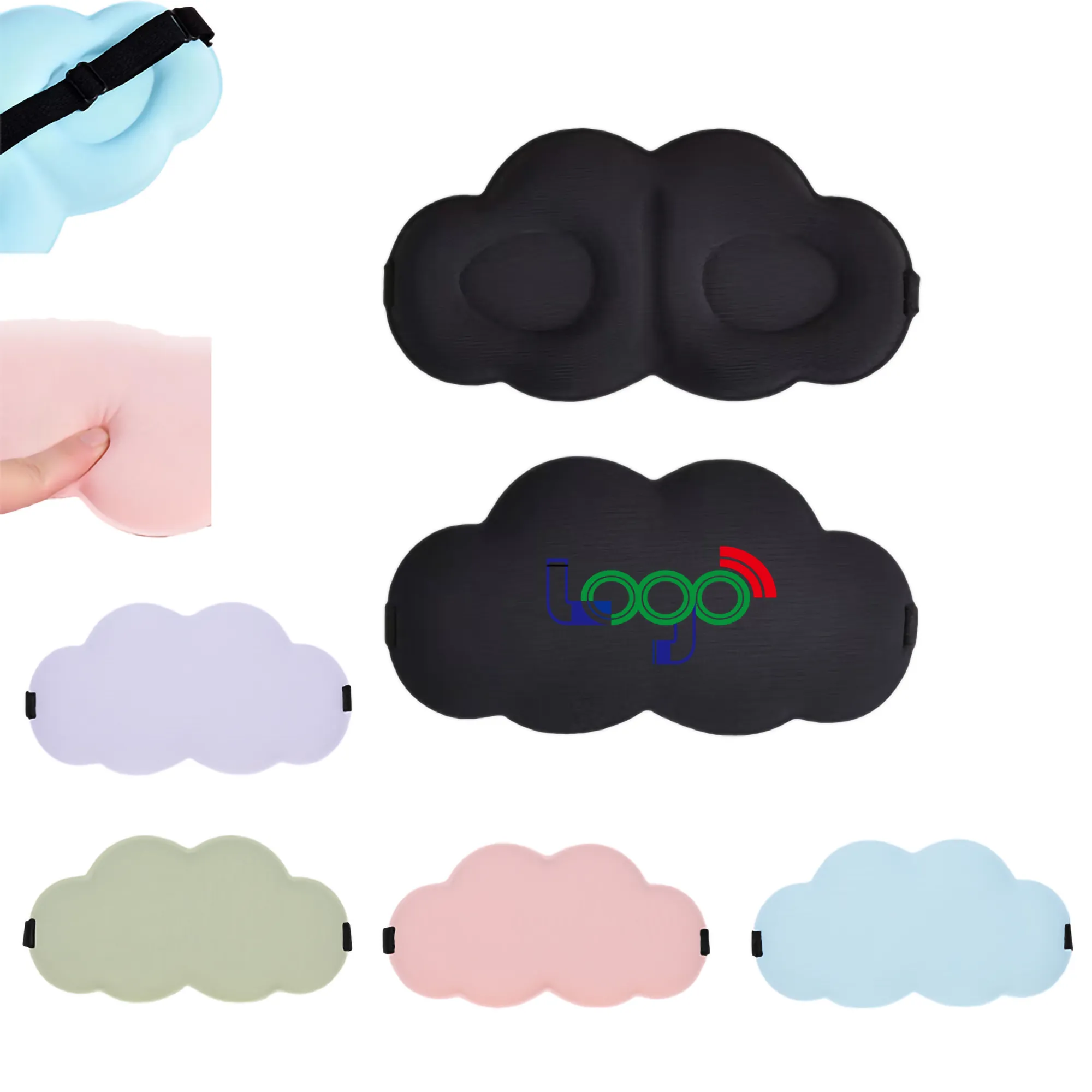 3D Super Soft Cloud Sleep Eye Mask 2