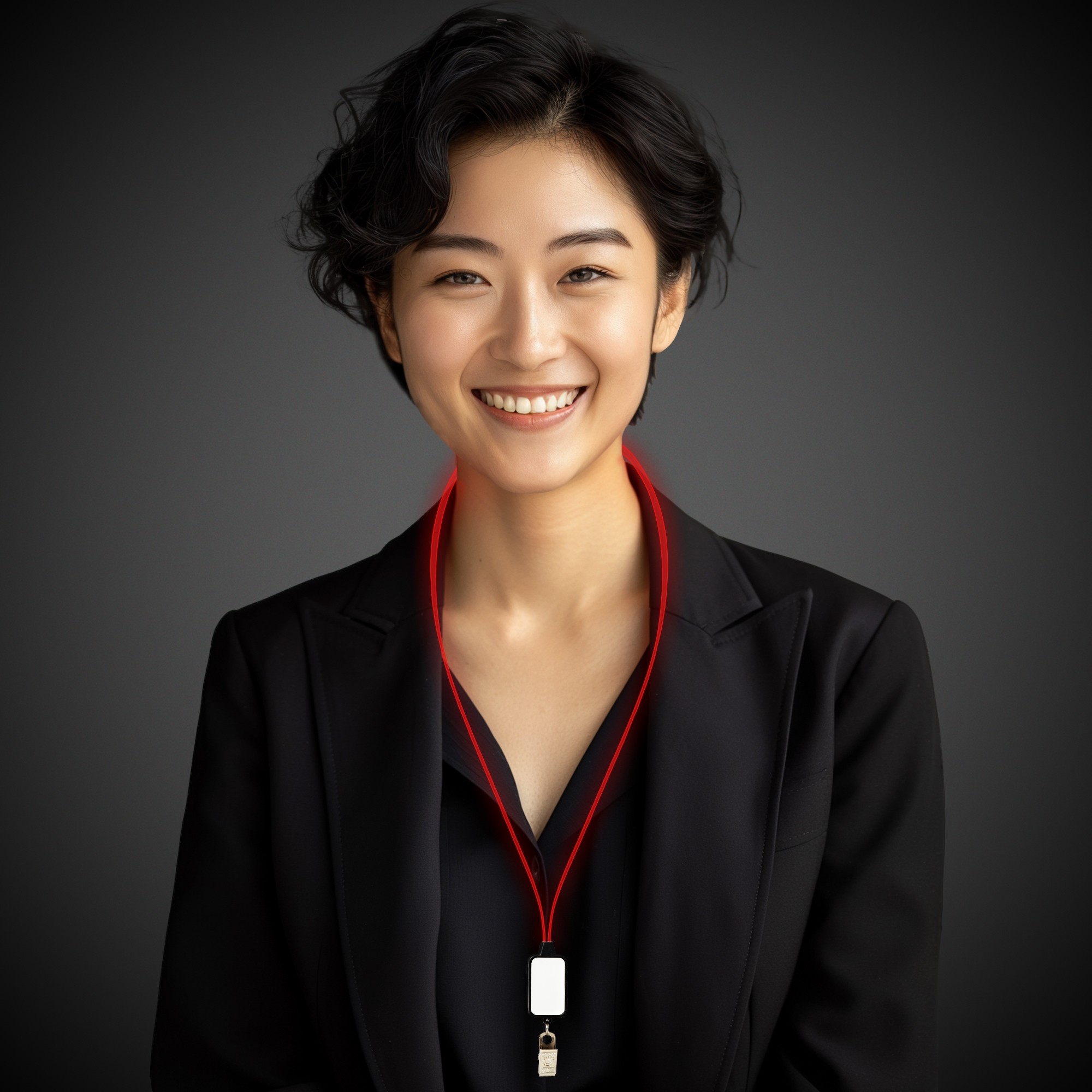 Light Up LED Lanyard with Badge Clip(Pad Print) 7