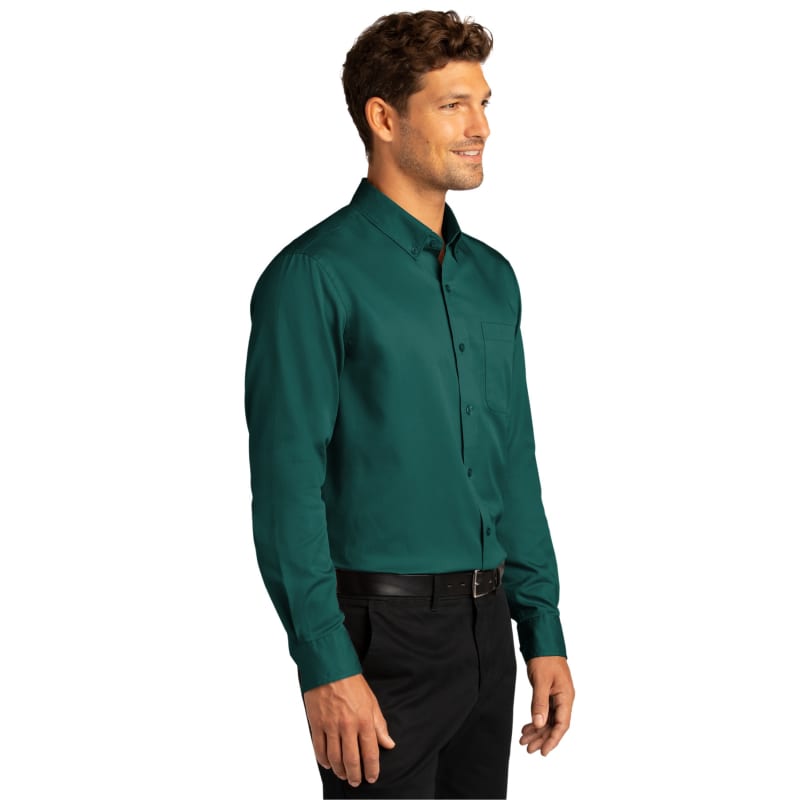 Port Authority Long Sleeve SuperPro React Twill Shirt. 104
