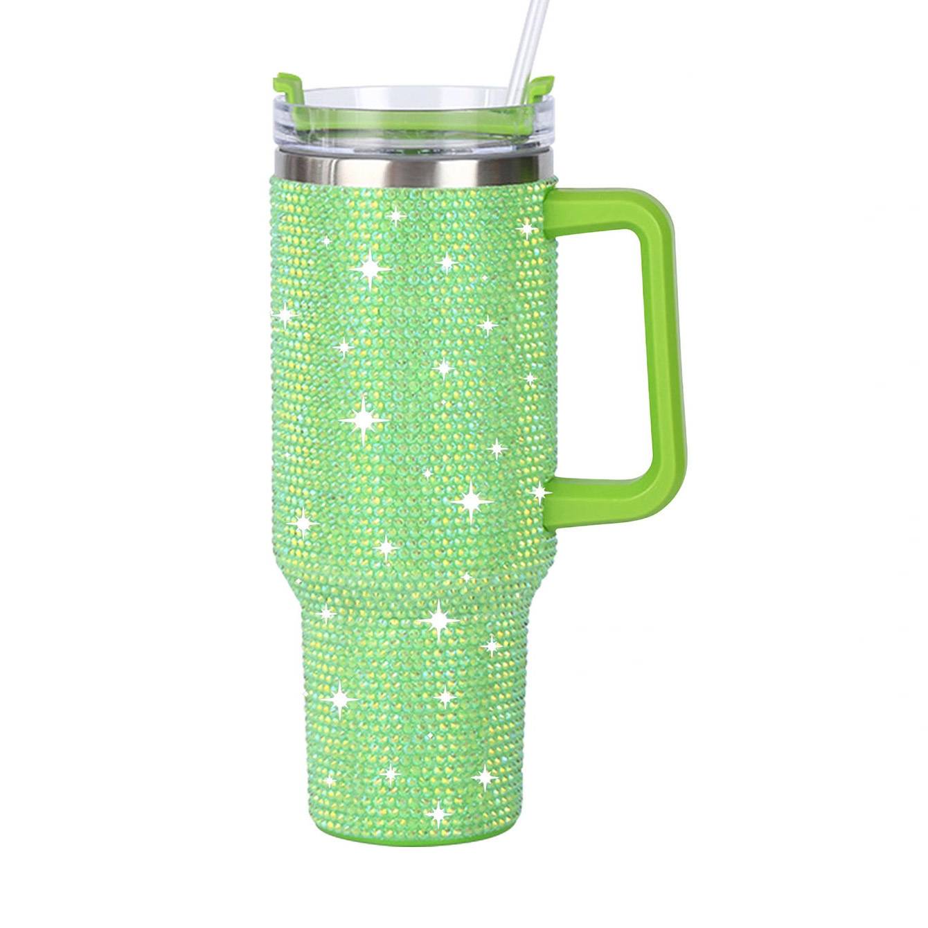 40oz diamond-set thermos w/ handle 6