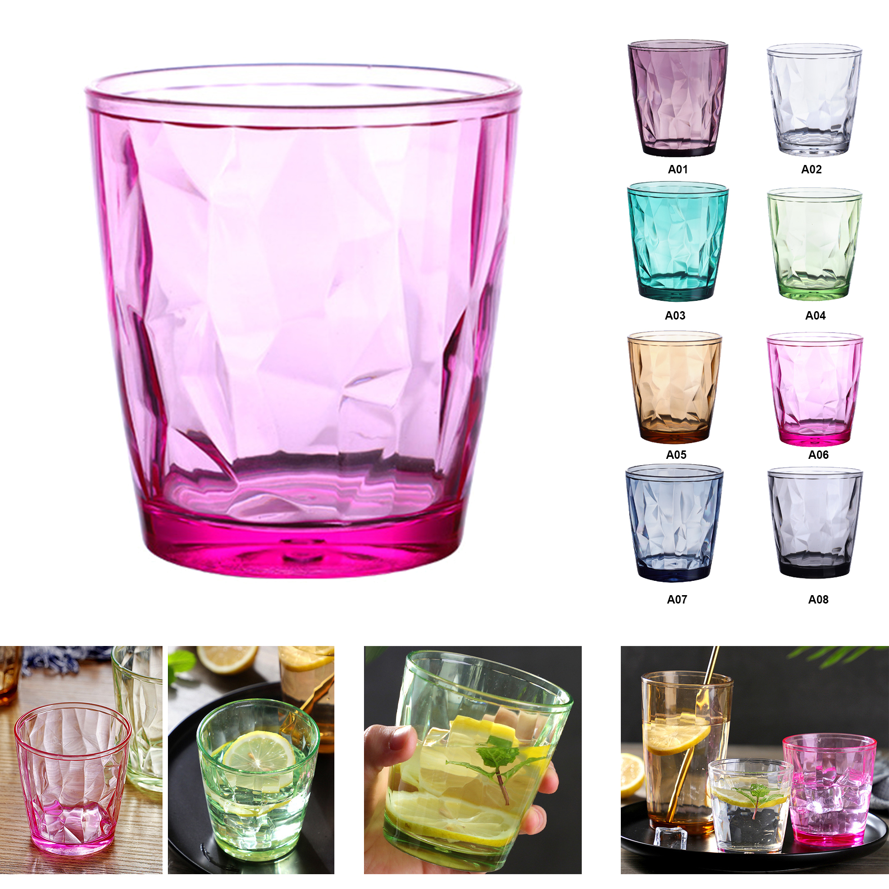310ml Unbreakable Premium Drinking Glasses 2