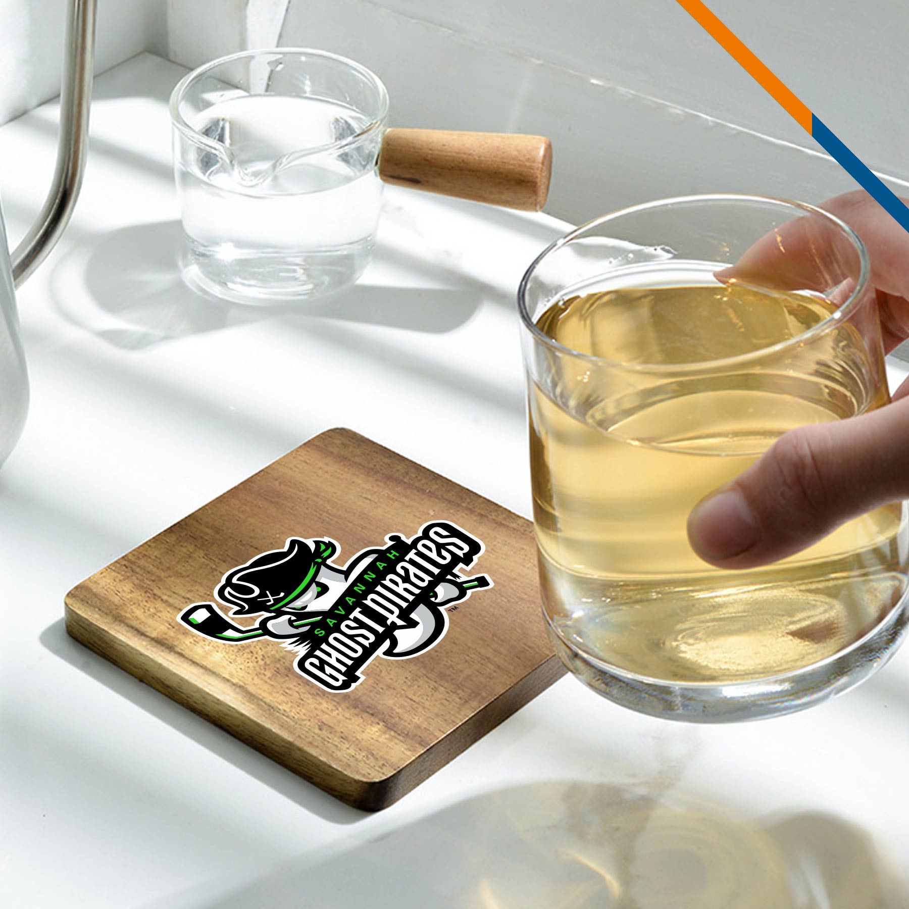 Moxzir Bamboo Square Coaster 4