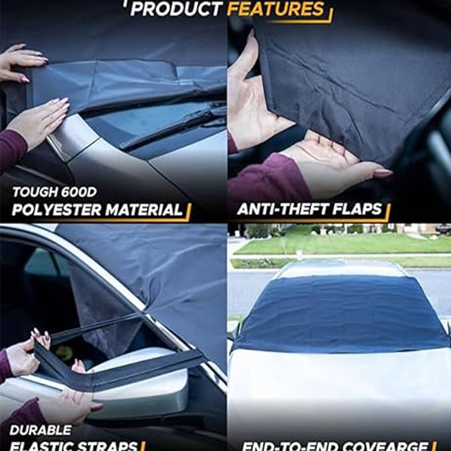 Oxford car snow shield windshield protective cover 2