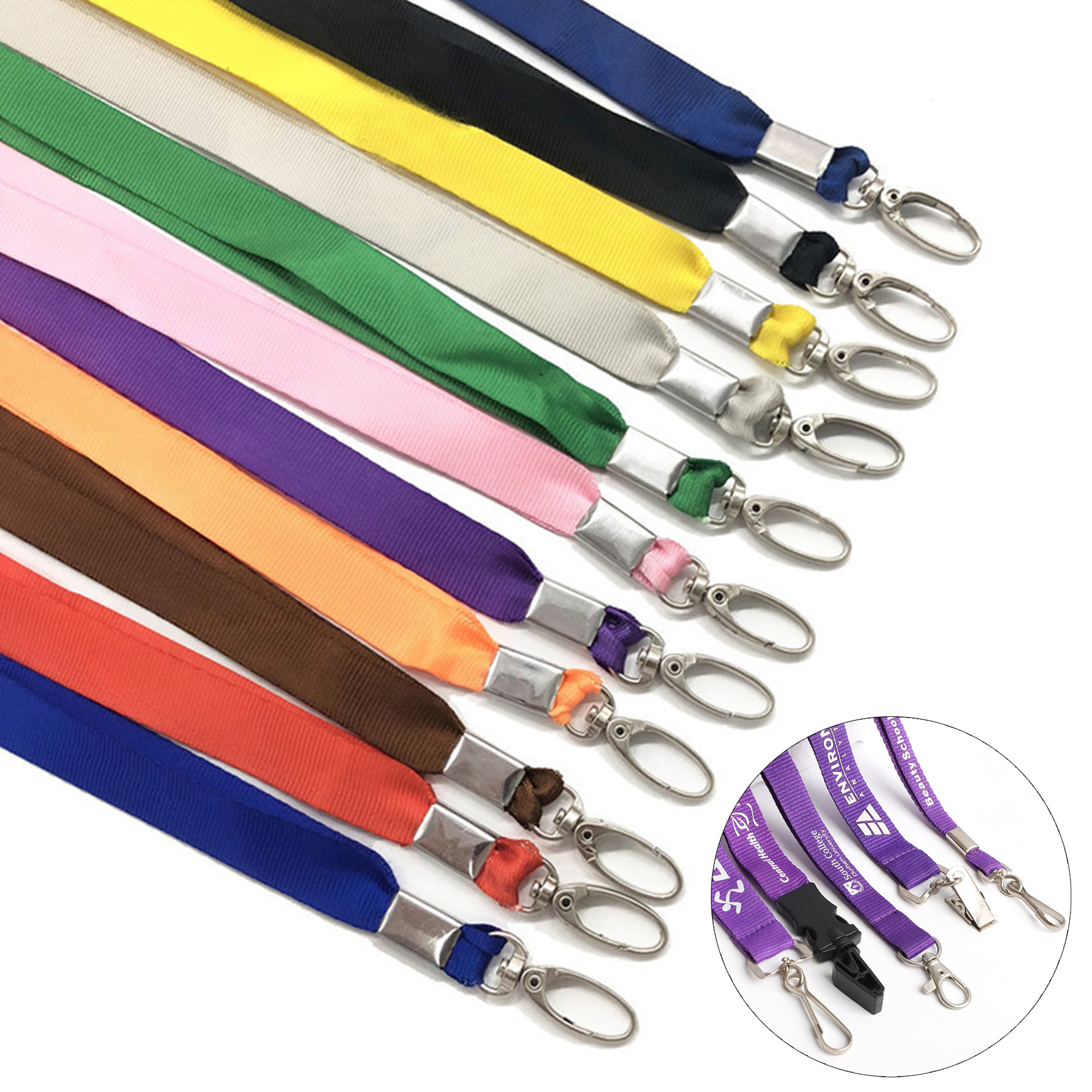 3/5" Flat Polyester Lanyard 3
