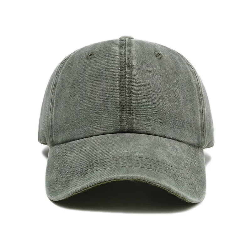 MOQ10 Vintage Cotton Washed Adjustable Baseball Caps 17