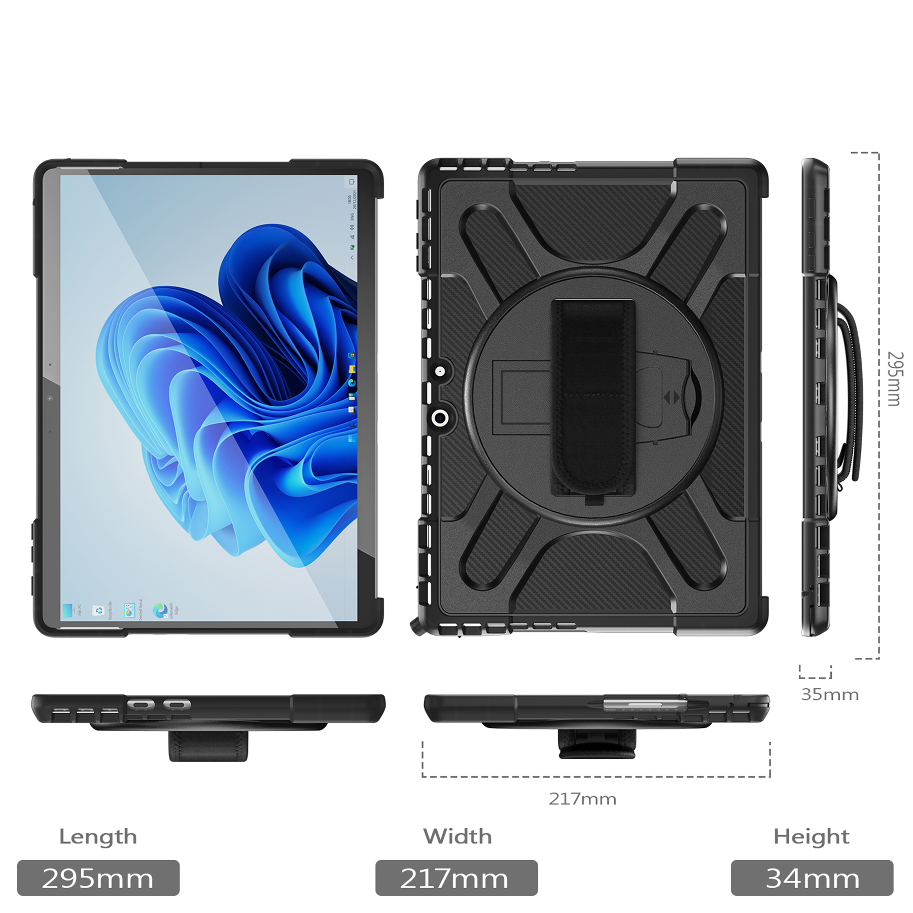 Microsoft Surface Pro 11,10 and 9 Rugged Case 5