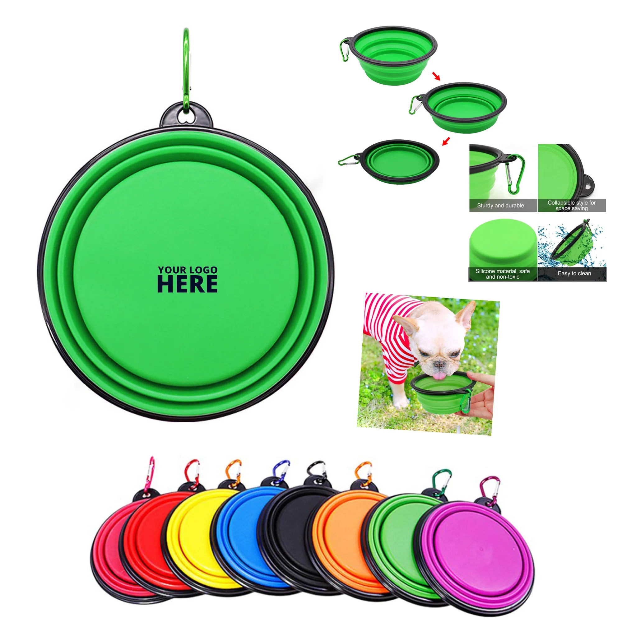 Collapsible Pet Bowl With Carabiner 19