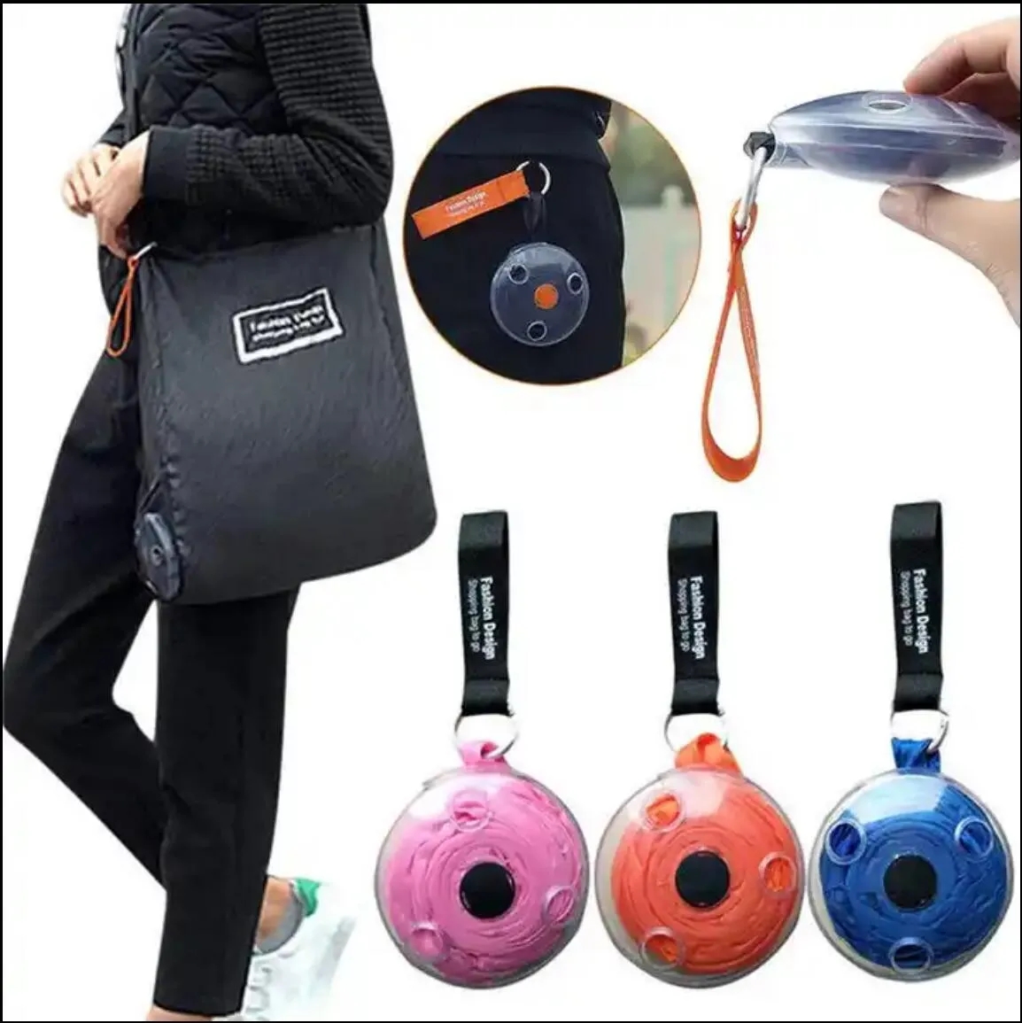 Foldable shopping bag case 2