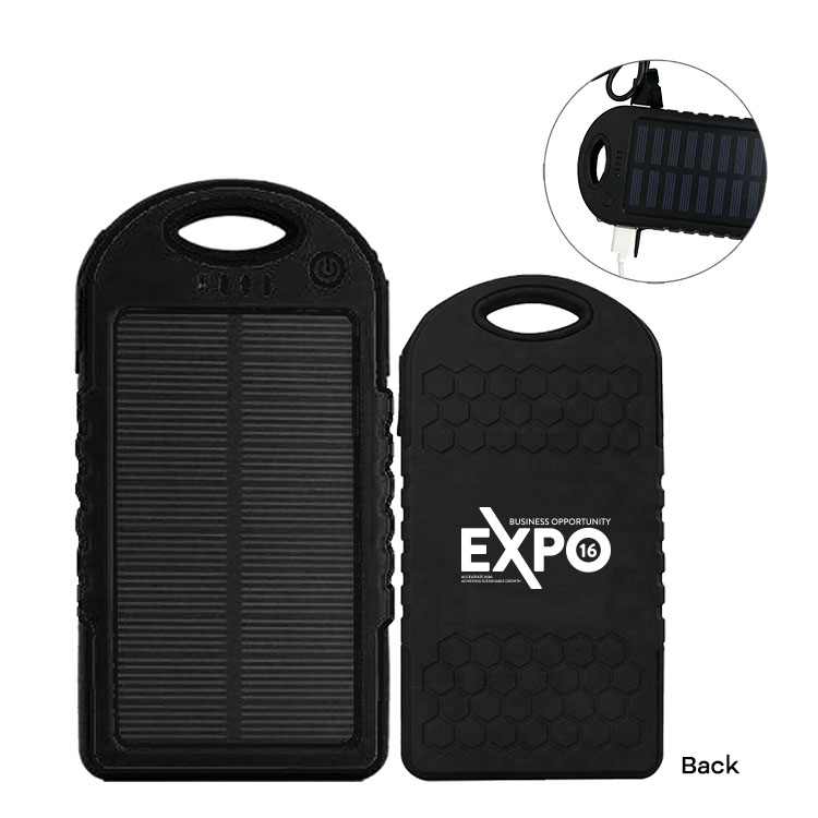4000mAh Rechargeable Water -Resistant Solar Power Bank 4