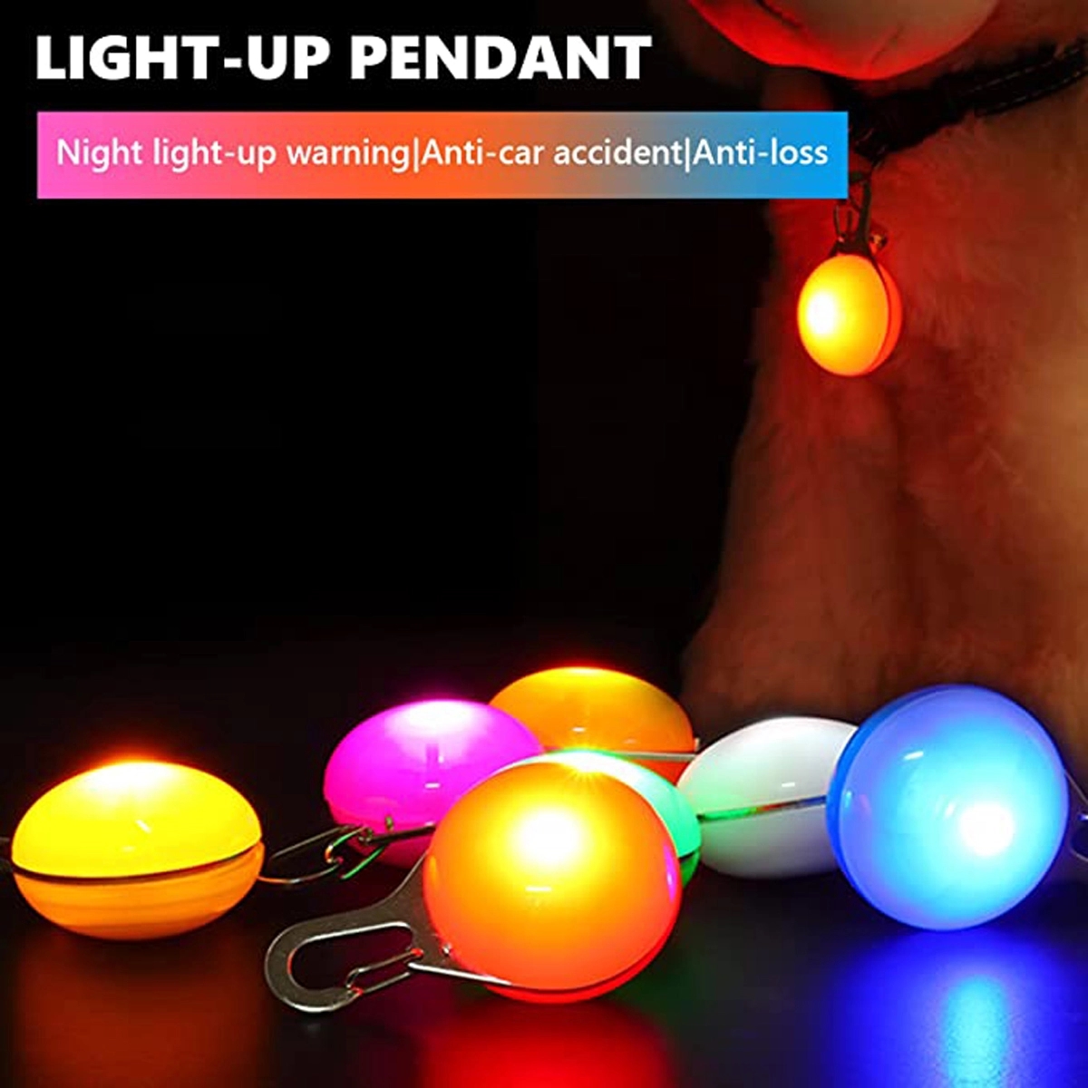 Led Dog Pendant Safety Light 3