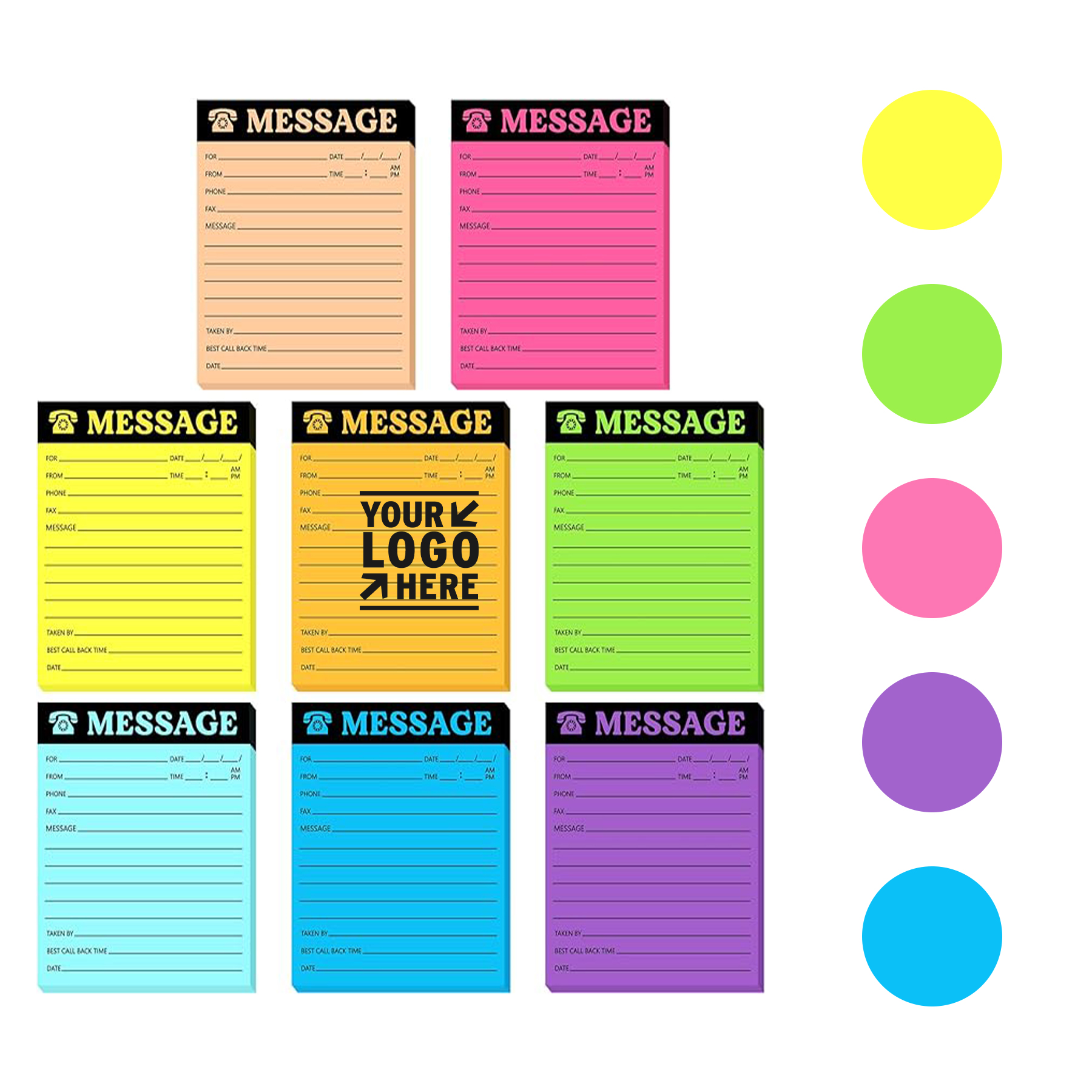 4" x 3.4" 50 Sheets Phone Message Sticky Note 2